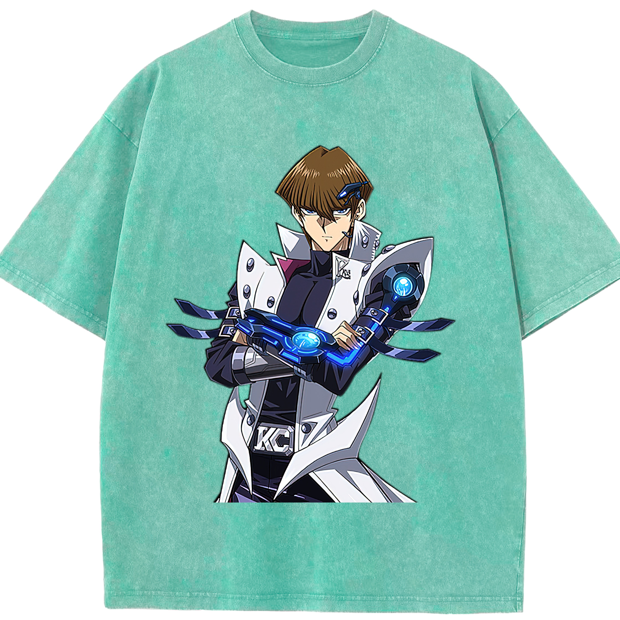 （画像用） 遊☆戯☆王 Yu-Gi-Oh! 綿100% ヴィンテージ風 半袖Tシャツ（フロントプリント）